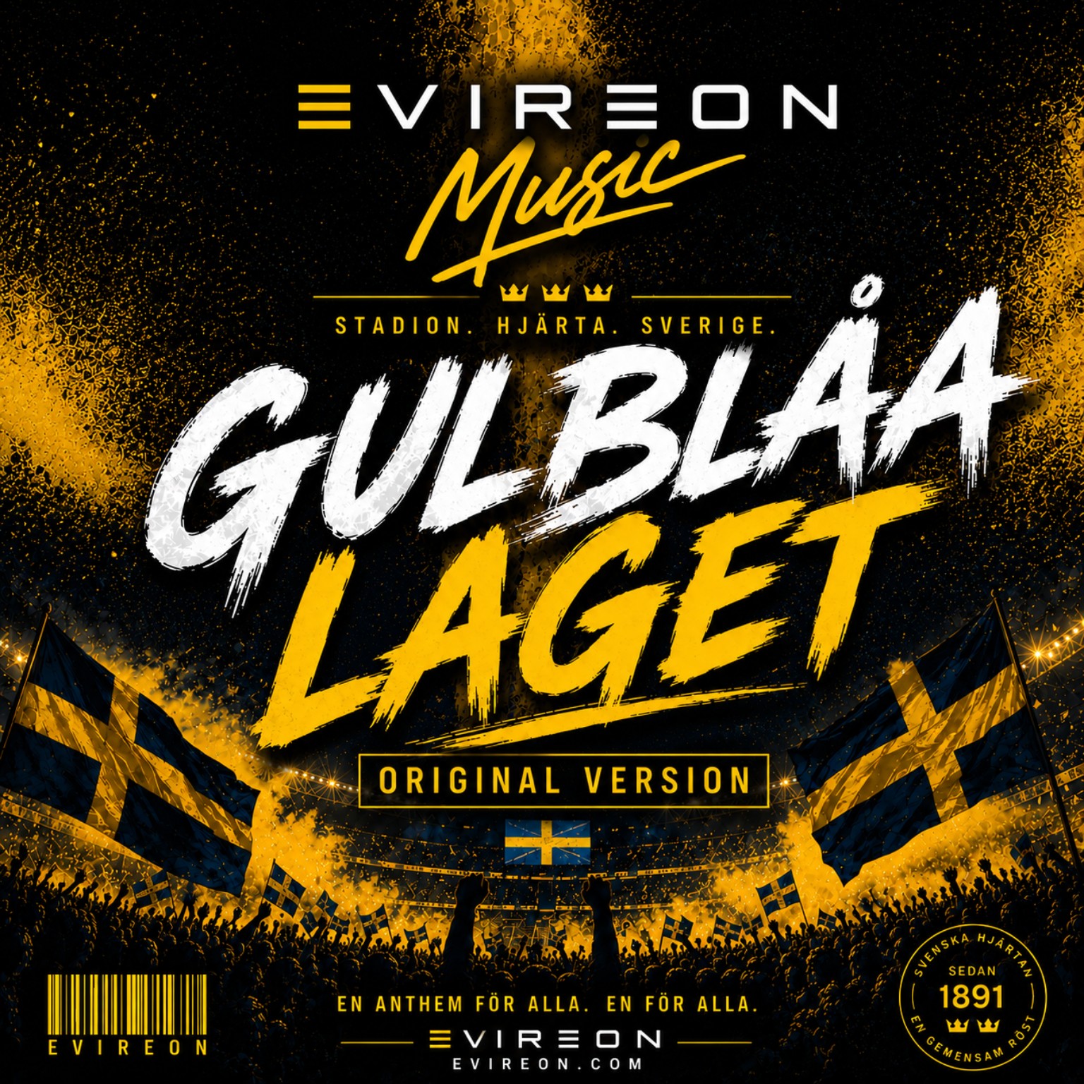 Gulblåa Laget Original Version cover